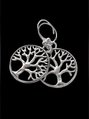 Moodtherapy Sterling Silver Handcrafted Tree of Life Drop Earrings 925 NEW